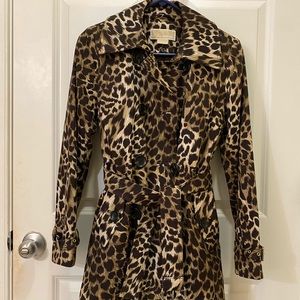 Michael Kors leopard trench coat